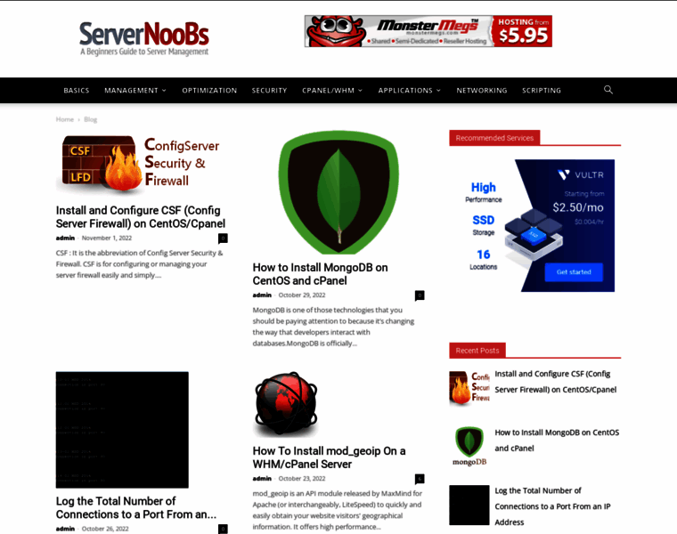 Servernoobs.com thumbnail