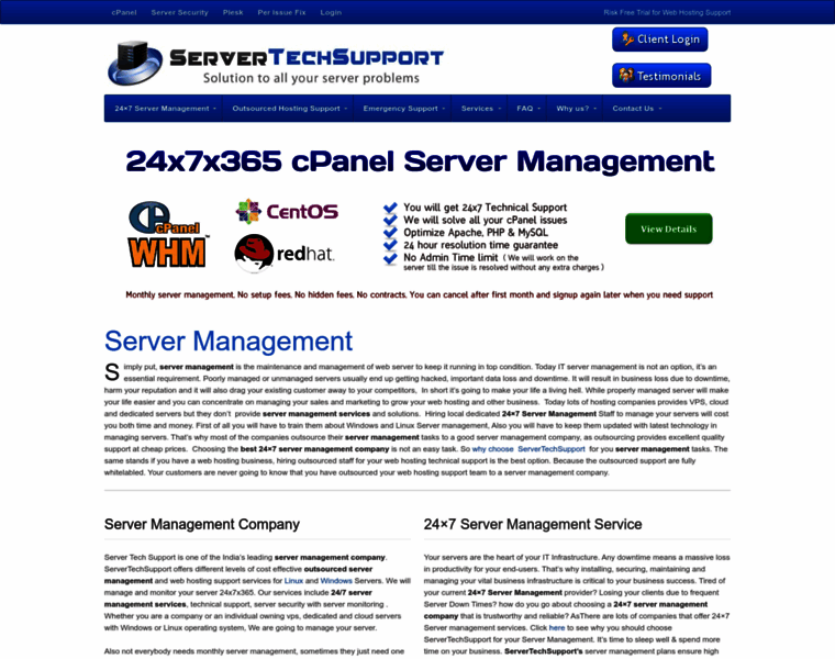 Servertechsupport.com thumbnail
