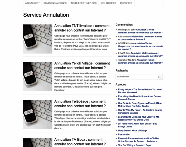 Service-annulation.com thumbnail