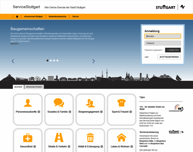 Service.stuttgart.de thumbnail