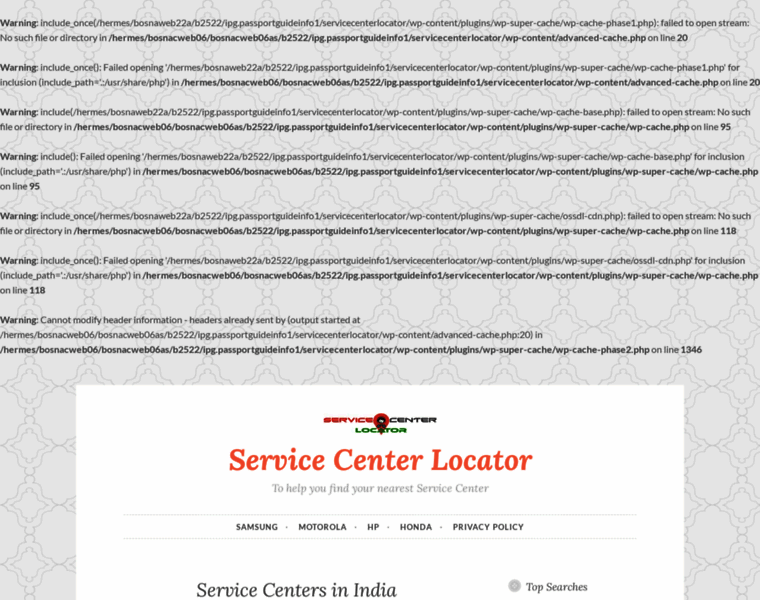 Servicecenterlocator.site thumbnail