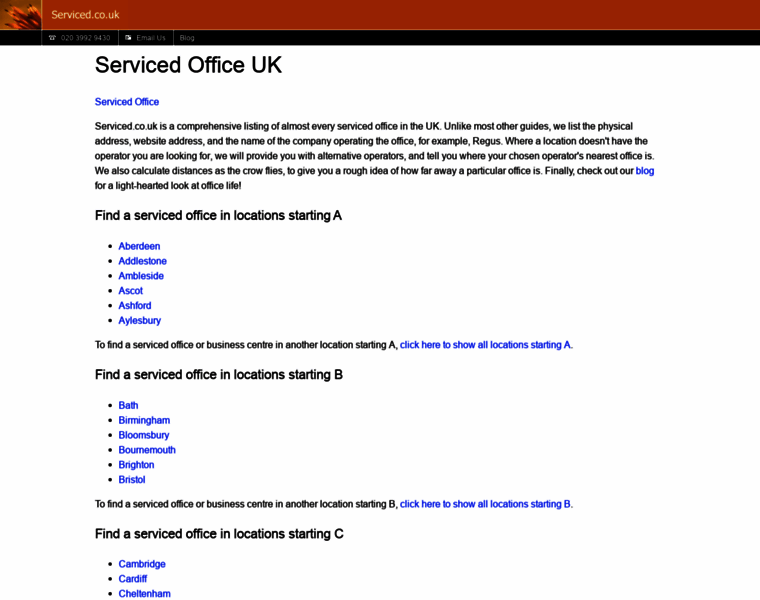 Serviced.co.uk thumbnail