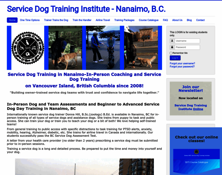 Servicedogtraininginstitute.ca thumbnail