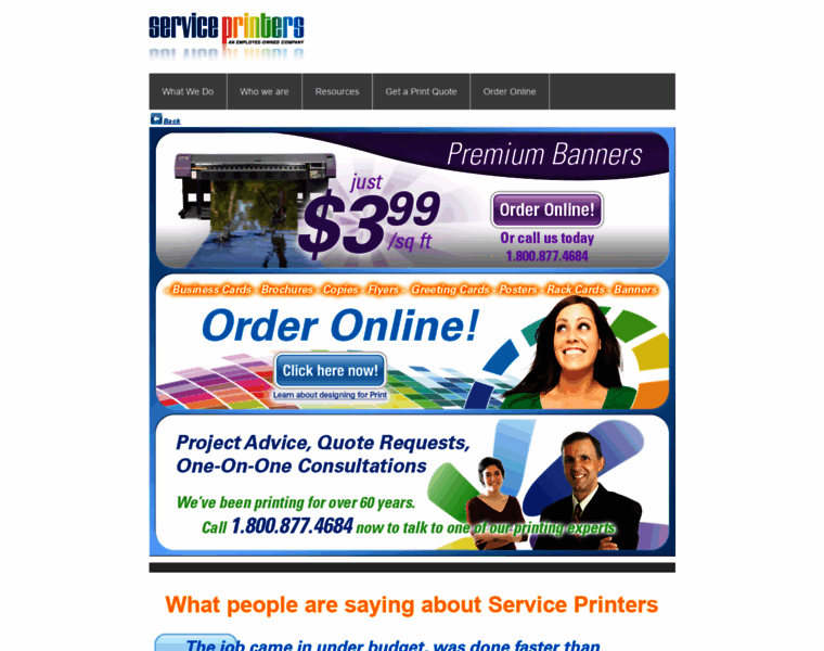 Serviceprinters.com thumbnail