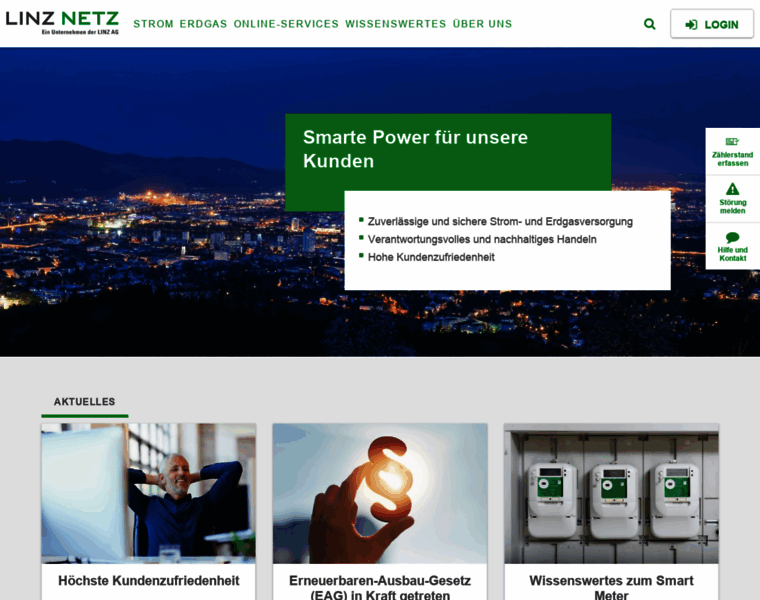 Services.linznetz.at thumbnail