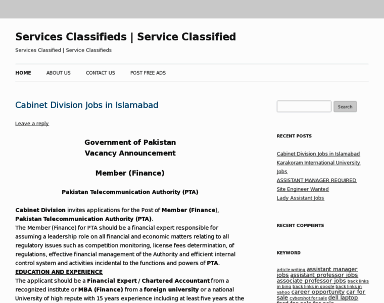 Servicesclassified.com thumbnail