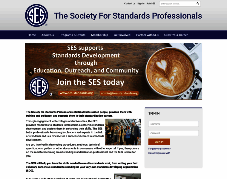 Ses-standards.org thumbnail
