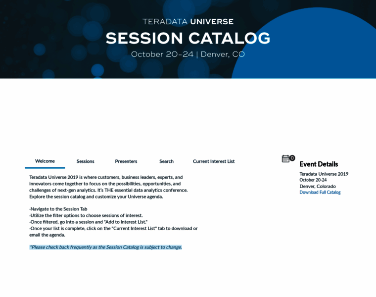 Sessioncatalog.com thumbnail