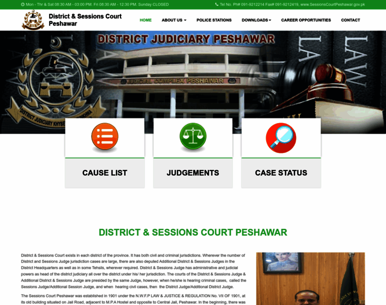 Sessionscourtpeshawar.gov.pk thumbnail