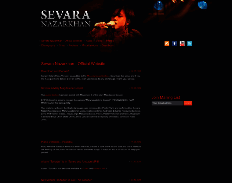 Sevaramusic.com thumbnail