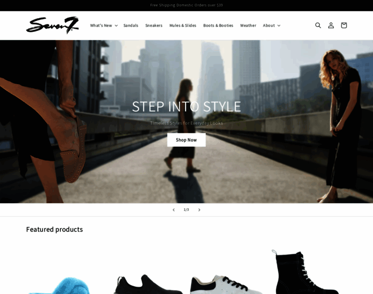 Seven7footwear.com thumbnail