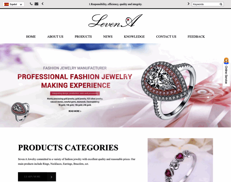 Sevena-jewelry.com thumbnail