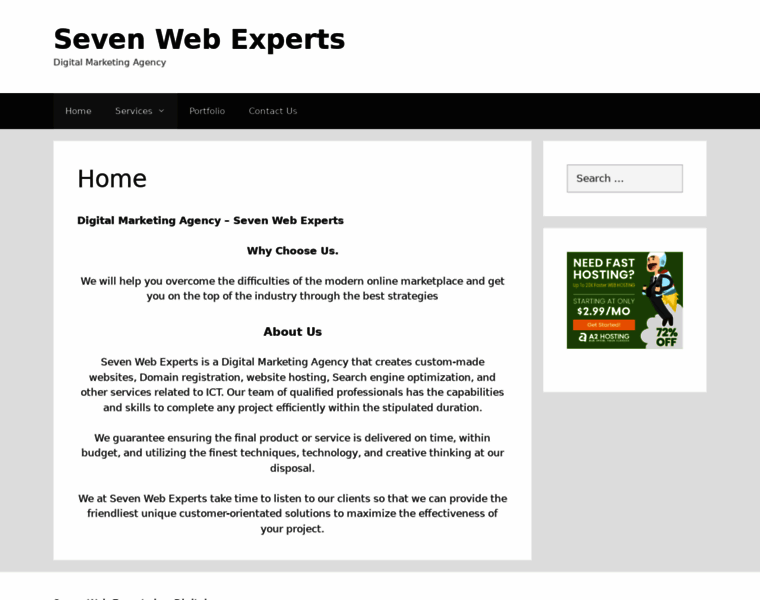 Sevenwebexperts.com thumbnail