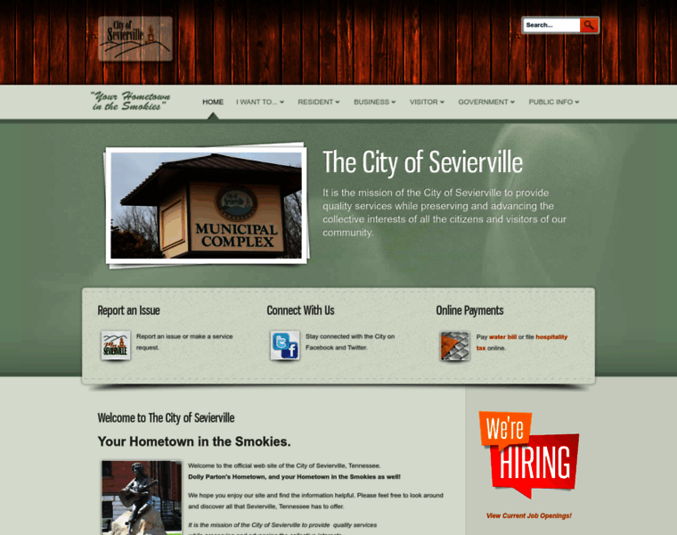Seviervilletn.org thumbnail