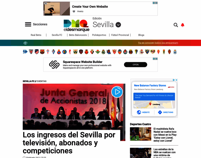 Sevilla.eldesmarque.com thumbnail