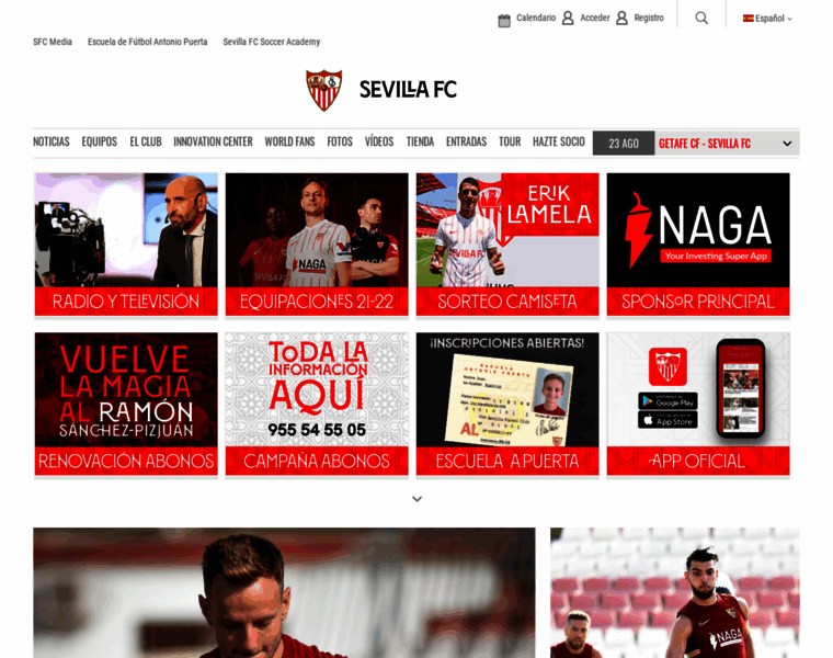 Sevillafc.com thumbnail