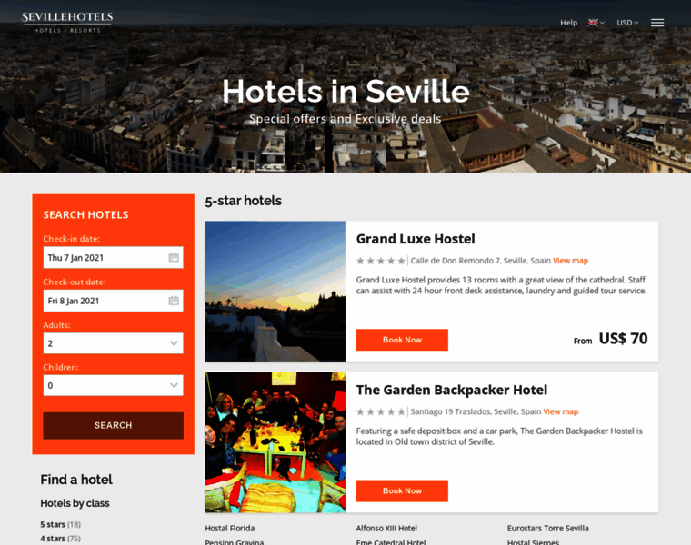 Sevillehotels.info thumbnail
