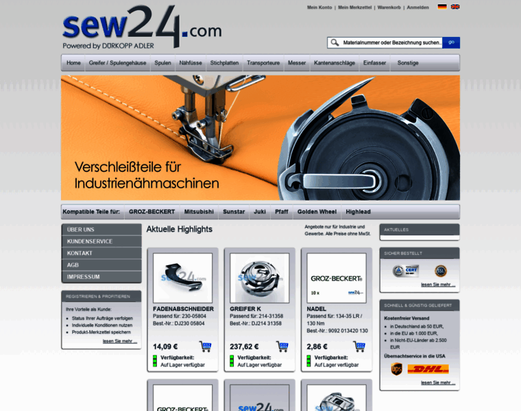Sew24.com thumbnail