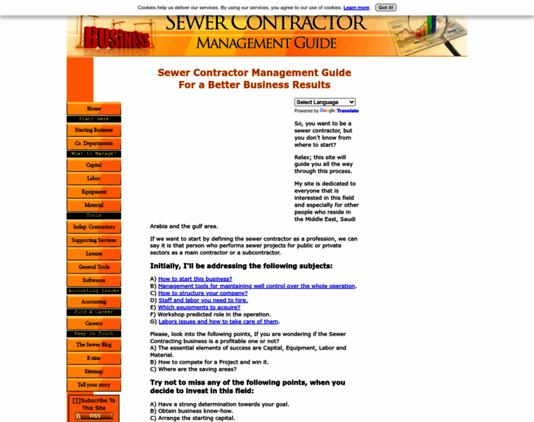 Sewer-contractor-management-guide.com thumbnail