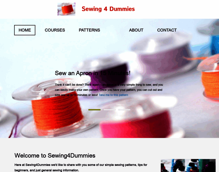 Sewing4dummies.com thumbnail