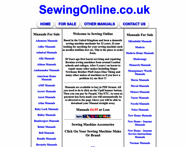 Sewingonline.co.uk thumbnail