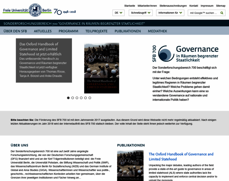 Sfb-governance.de thumbnail