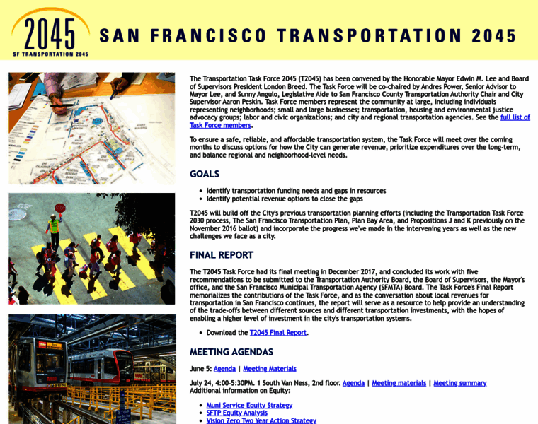 Sftransportation2045.com thumbnail