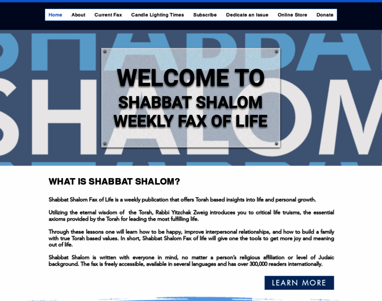 Shabbatshalom.org thumbnail