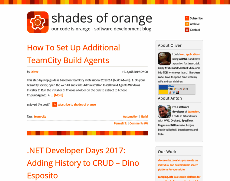 Shades-of-orange.com thumbnail