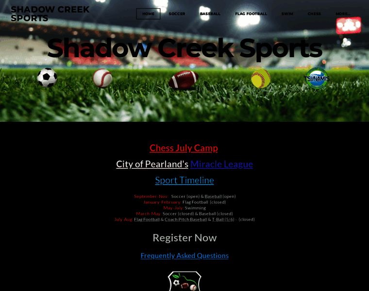 Shadowcreeksports.org thumbnail
