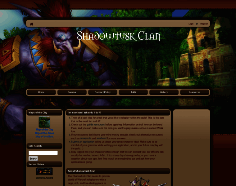 Shadowtuskclan.guildlaunch.com thumbnail