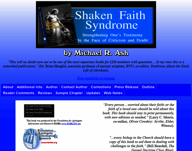 Shakenfaithsyndrome.com thumbnail