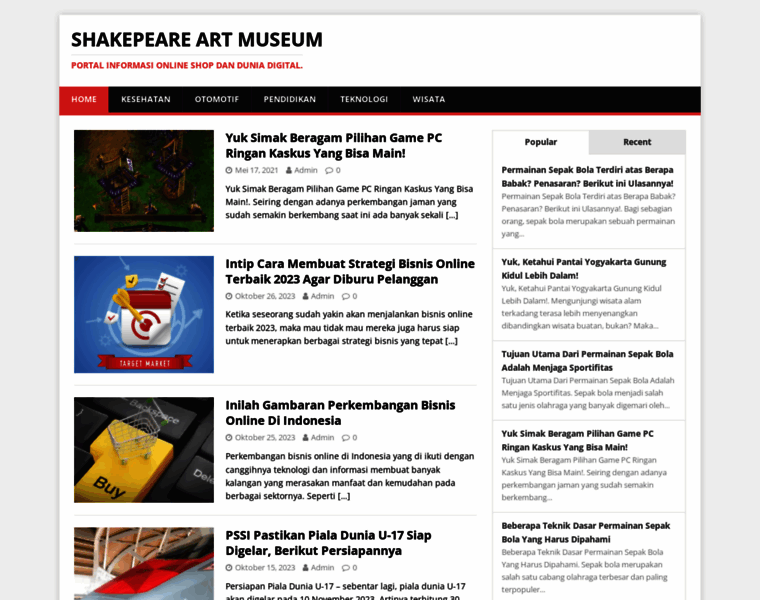 Shakespeare-art-museum.com thumbnail