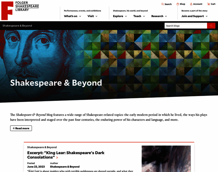 Shakespeareandbeyond.folger.edu thumbnail