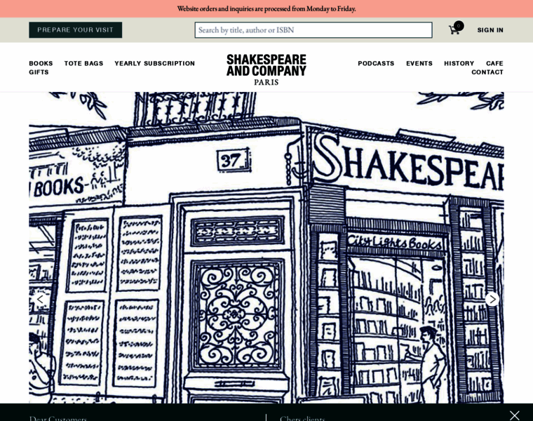 Shakespeareandcompany.com thumbnail