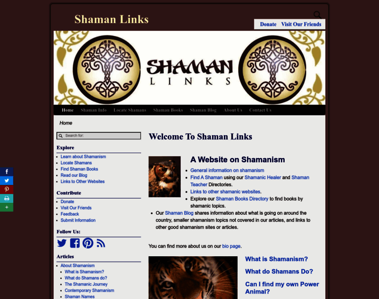 Shamanlinks.net thumbnail