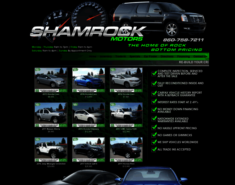 Shamrockmotorcars.com thumbnail