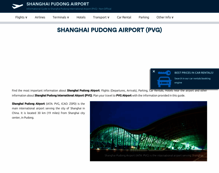 Shanghai-airport.com thumbnail
