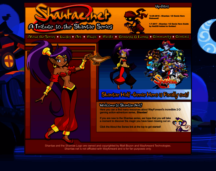Shantae.net thumbnail
