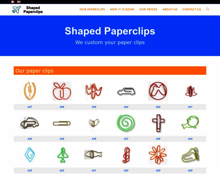 Shaped-paperclips.com thumbnail