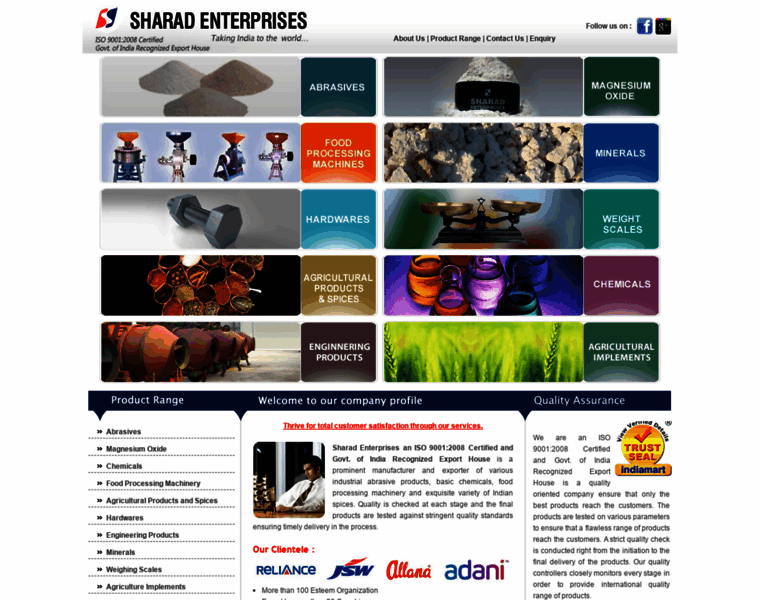 Sharadenterprises.com thumbnail