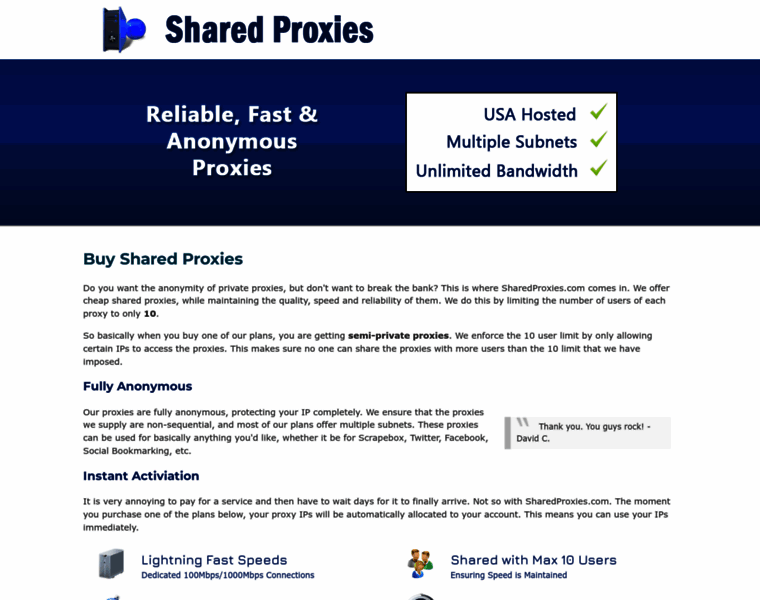 Sharedproxies.com thumbnail
