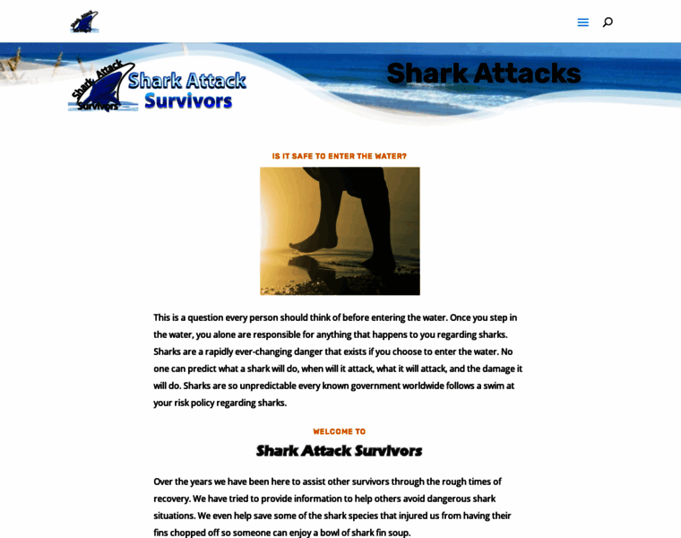 Sharkattacksurvivors.com thumbnail