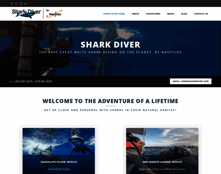 Sharkdiver.com thumbnail