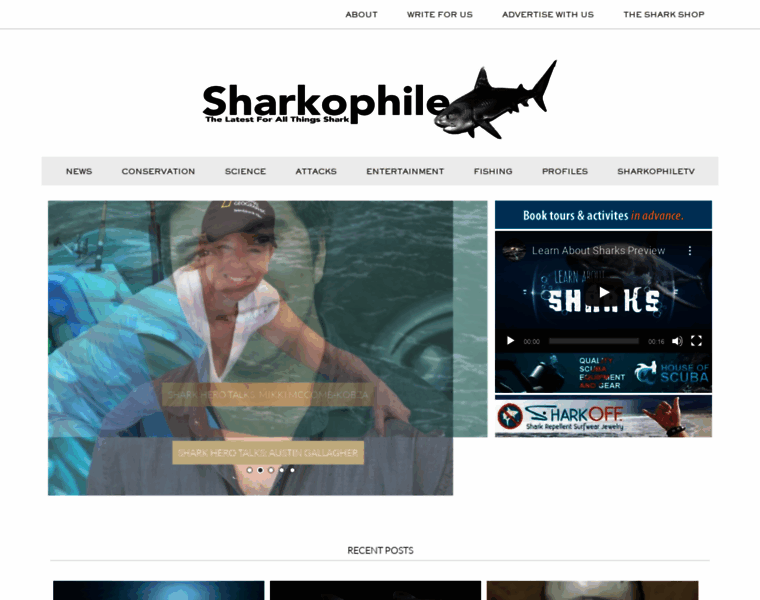 Sharkophile.com thumbnail