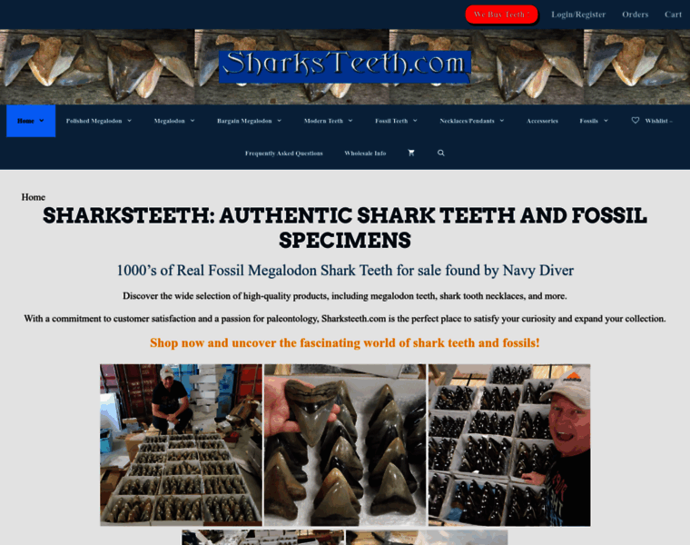 Sharksteeth.com thumbnail