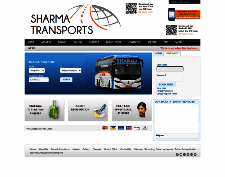 Sharmatransports.com thumbnail