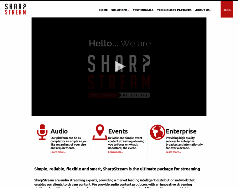 Sharp-stream.com thumbnail