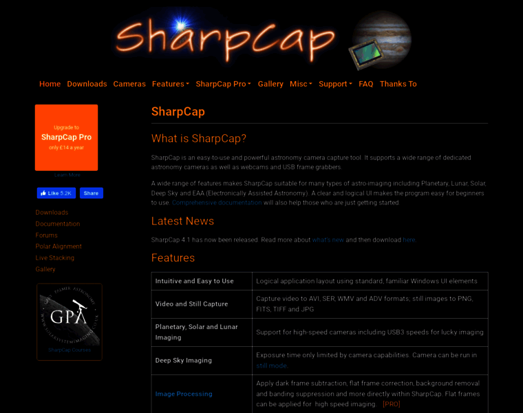 Sharpcap.co.uk thumbnail