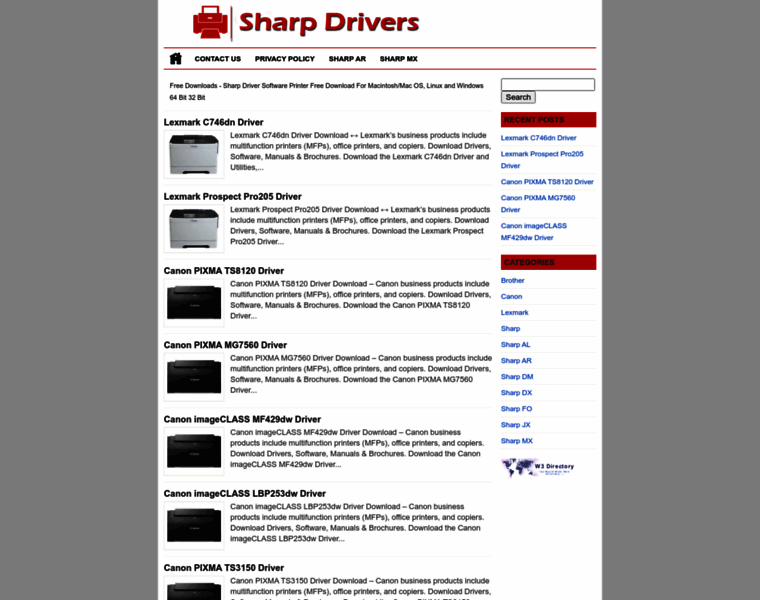 Sharpdrivers.net thumbnail